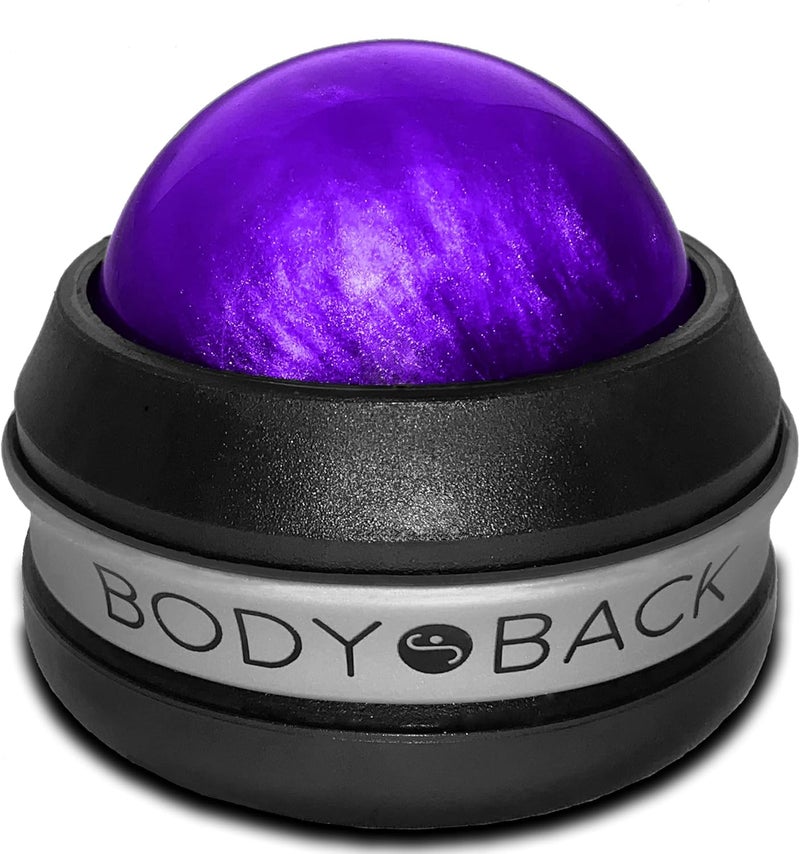 Body Back Manual Massage Roller Ball  Deep Tissue Roller  Lacrosse Ball  Hand Held Massager for Sore Muscles  Joint Pain  360 Degree Mobility Therapy Ball  Ideal for Athletes  Fitness Recovery - Image 1