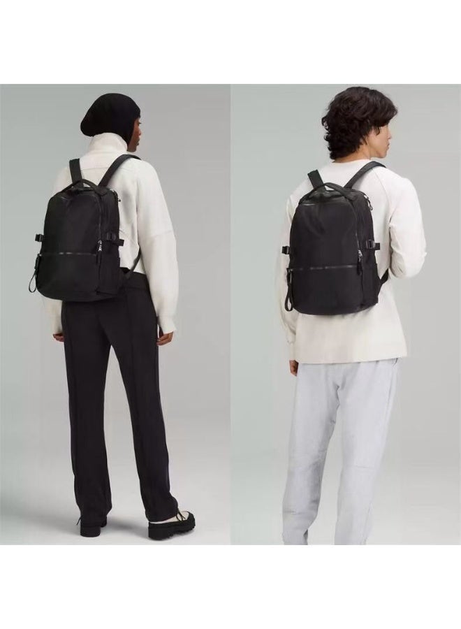 Lulu for New Model 22L Waterproof Large Capacity Unisex Nylon Backpack Polyester Lining Curved Shoulder Straps - Image 3