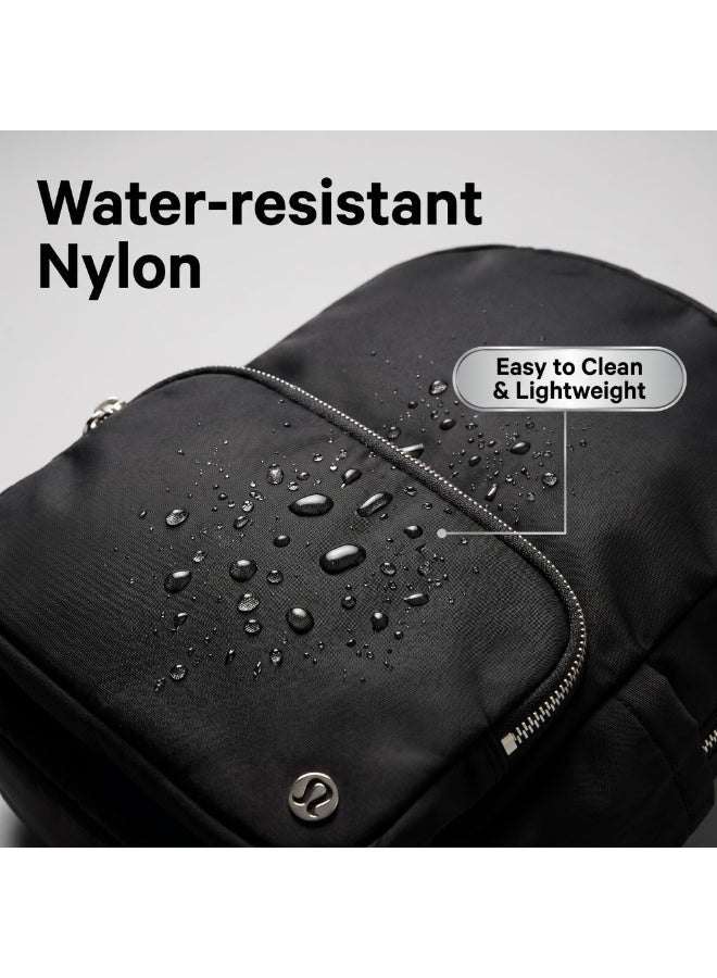 Lulu for New Model 22L Waterproof Large Capacity Unisex Nylon Backpack Polyester Lining Curved Shoulder Straps - Image 2