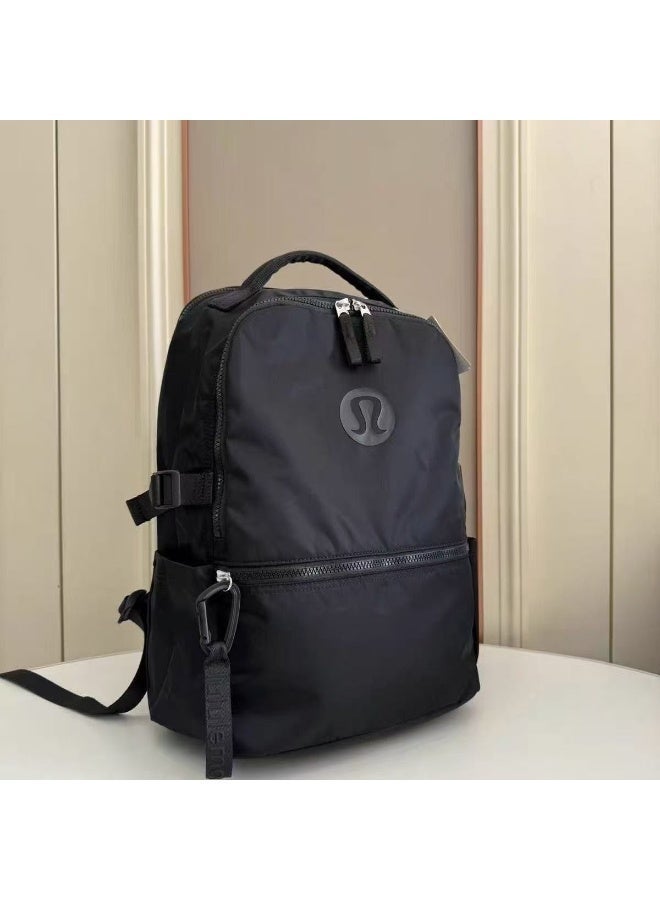 Lulu for New Model 22L Waterproof Large Capacity Unisex Nylon Backpack Polyester Lining Curved Shoulder Straps - Image 1