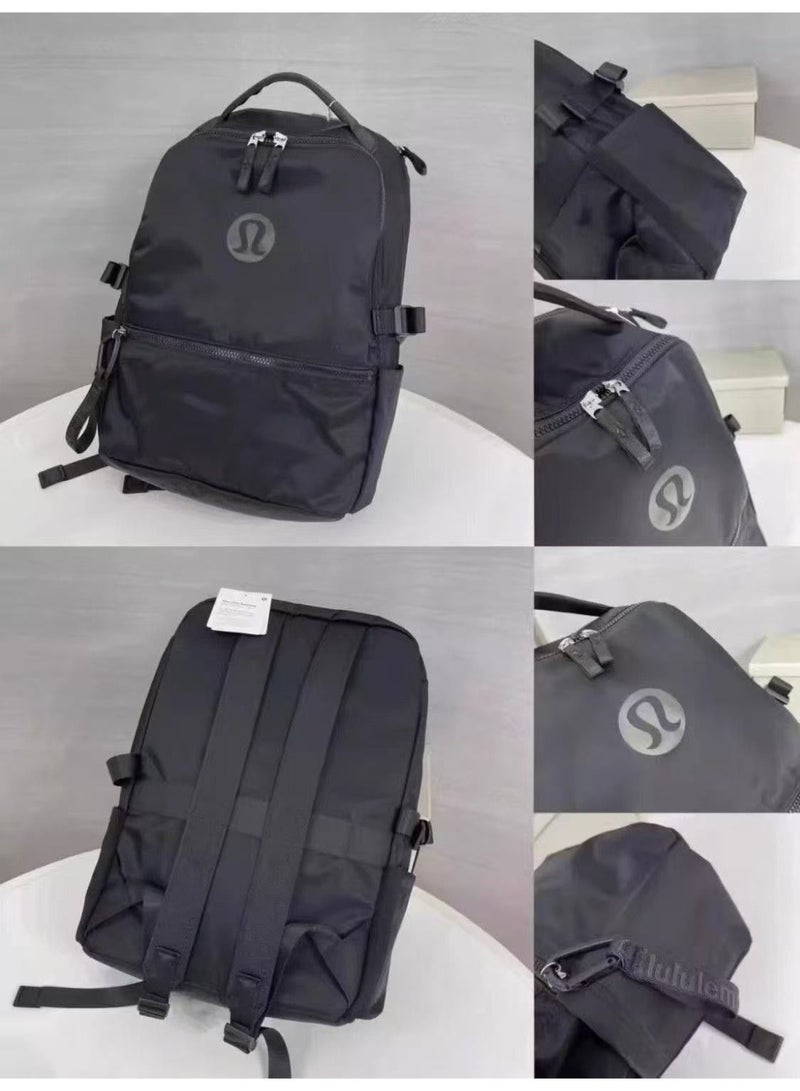Lulu for New Model 22L Waterproof Large Capacity Unisex Nylon Backpack Polyester Lining Curved Shoulder Straps - Image 4