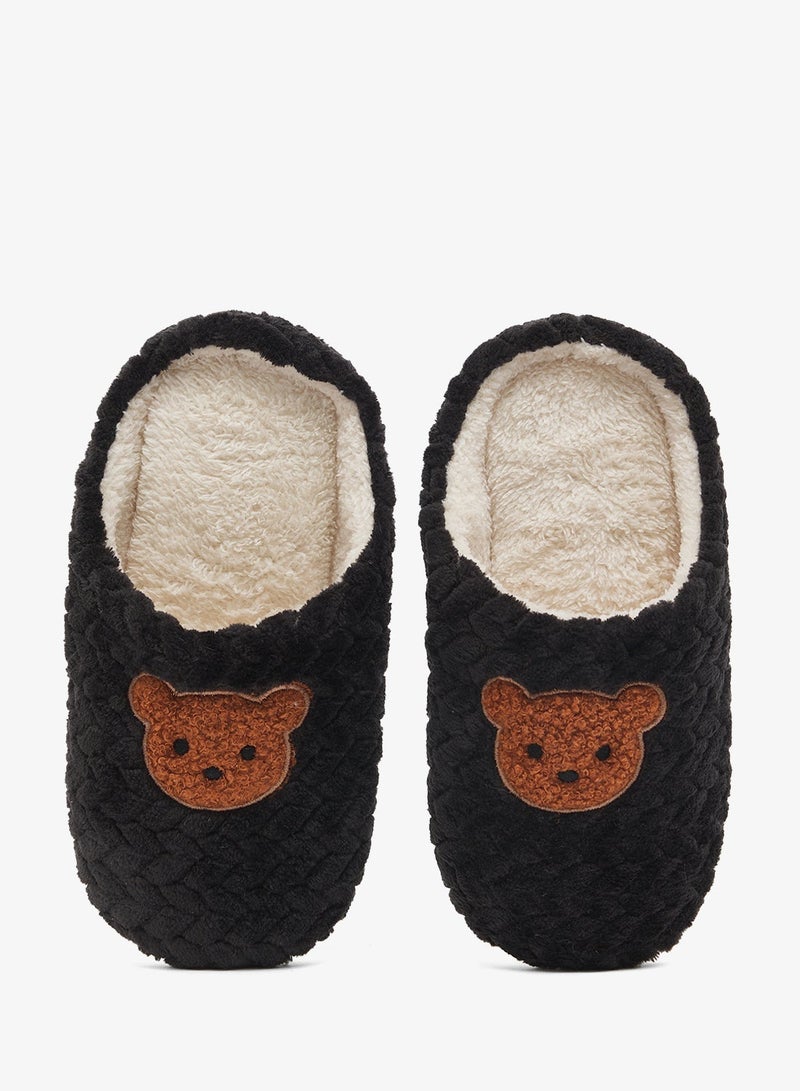 Ginger Teddy Bear Printed Cozy Bedroom Slippers - Image 2