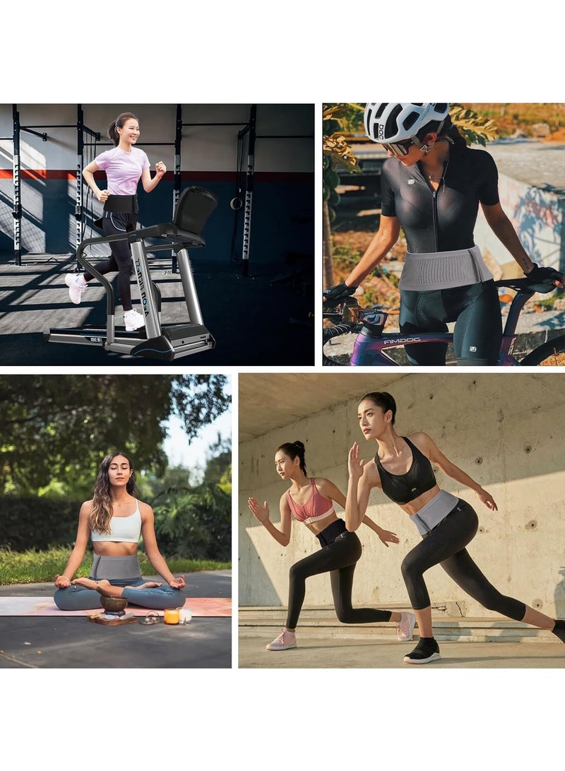 Carebao Yoytyw Running Belt, Running Waist Pack, Moisture Wicking Storage Bag for Walking, Travel, Sports, Hiking, Workout, Women and Men (Black) - Image 5