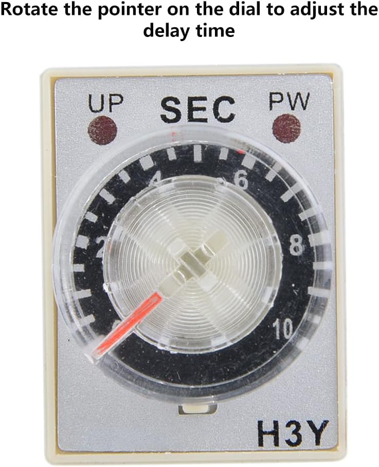 H3Y-2 Power On Time Relay Pointer Control Delay Timer 8 Pin 12VDC for Mechatronics (10S) - Image 2