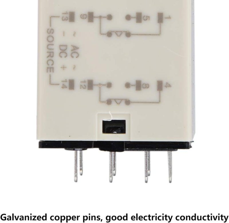 H3Y-2 Power On Time Relay Pointer Control Delay Timer 8 Pin 12VDC for Mechatronics (10S) - Image 3