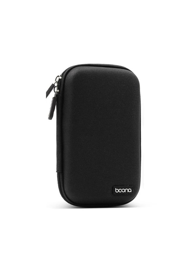 BURAQ Baona BN-F010 2.5 inch Mobile Hard Disk Single Layer Storage Bag Power Bank Protection Storage Bag(Black)  - Image 1