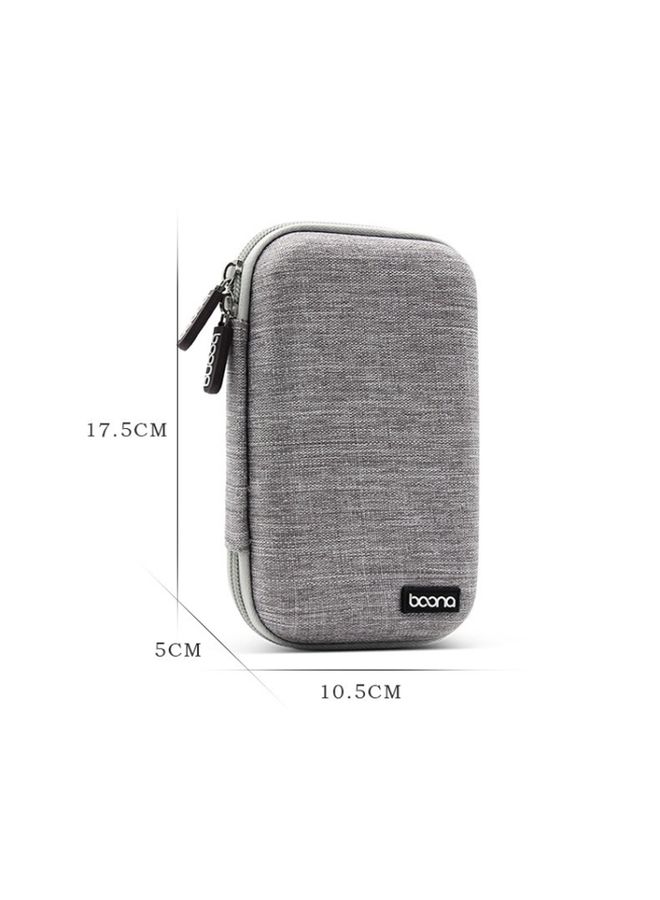 BURAQ Baona BN-F010 2.5 inch Mobile Hard Disk Single Layer Storage Bag Power Bank Protection Storage Bag(Black)  - Image 3