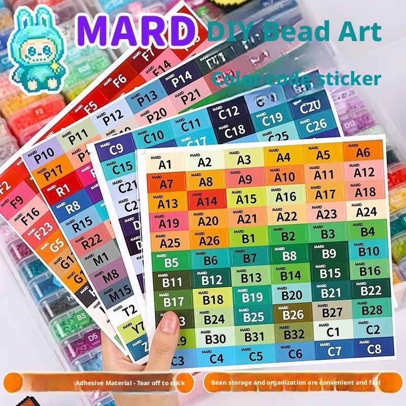 مجموعة ملصقات أرقام ألوان خرز البيرلر مارد 297 لونًا - Image 1