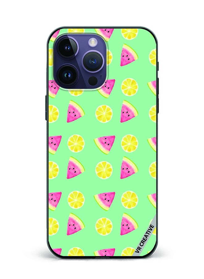 VR CREATIVE Protective Case Cover For Apple iPhone 15 Pro Fruits Design Multicolour - Image 1