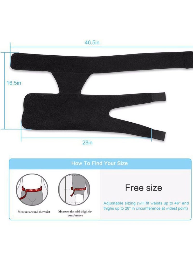 Groin Wrap Black Adjustable Support For Hip Brace Thigh Support Pain Relief Strain Neoprene - pzsku/Z0CBE908457DE0FEB48E2Z/45/_/1664161954/5f40188f-5f83-43cd-96d1-870ffc95d082