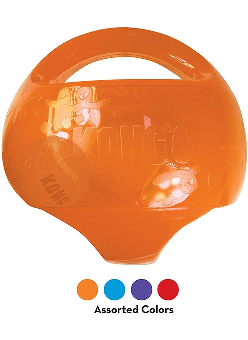 (Medium/Large) - KONG - Jumbler - Interactive Fetch Dog Toy with Handle (Assorted Colours)…