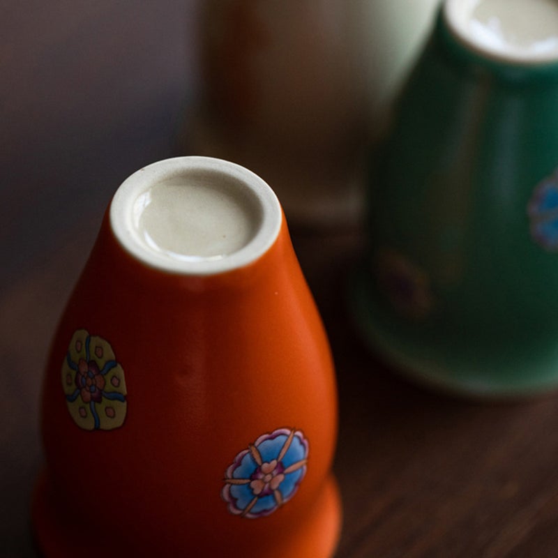 2pcs Ceramic Tea Cup Japanese Style Tea Retro Cup Delicate Drinking Cup for Home - Image 3