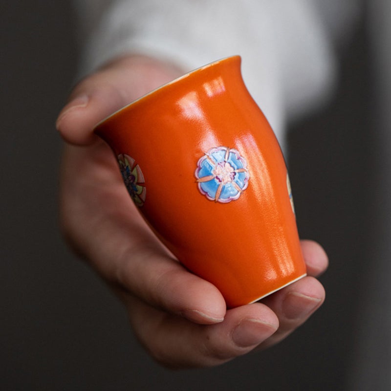 2pcs Ceramic Tea Cup Japanese Style Tea Retro Cup Delicate Drinking Cup for Home - Image 5