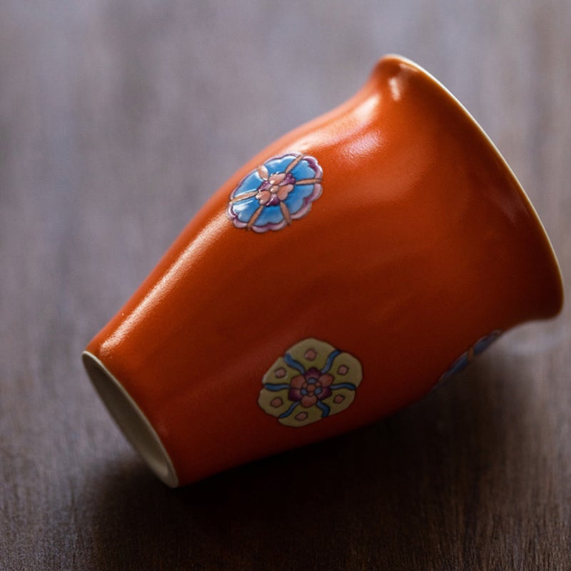 2pcs Ceramic Tea Cup Japanese Style Tea Retro Cup Delicate Drinking Cup for Home - Image 4
