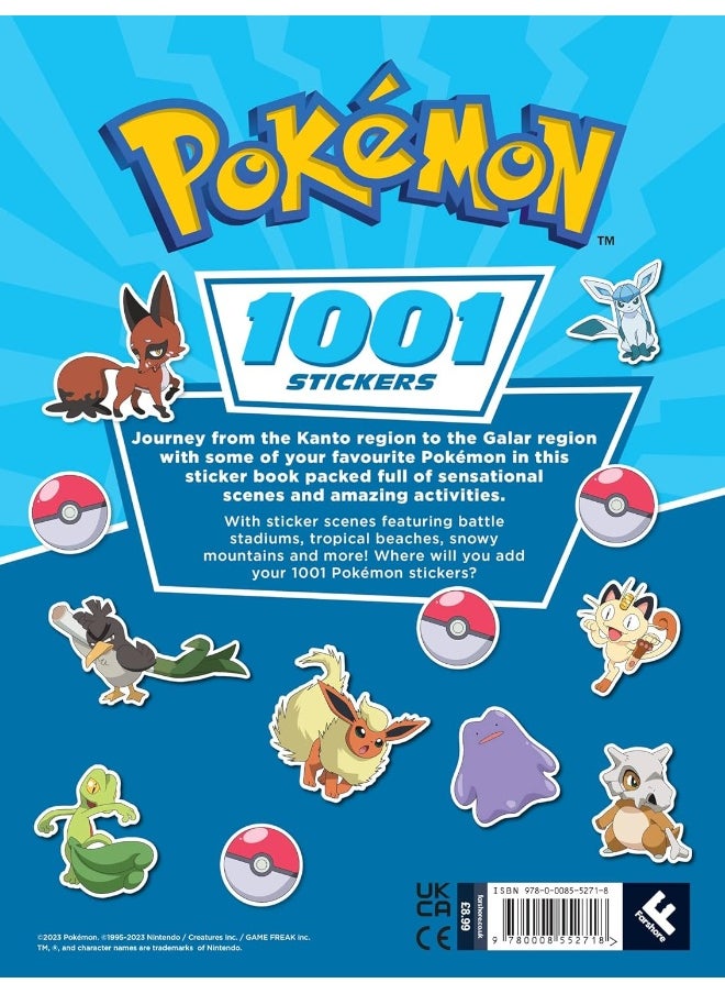 Pokémon: 1001 Stickers: NEW for 2023 The ultimate sticker book for Pokémon fans.  - Image 1