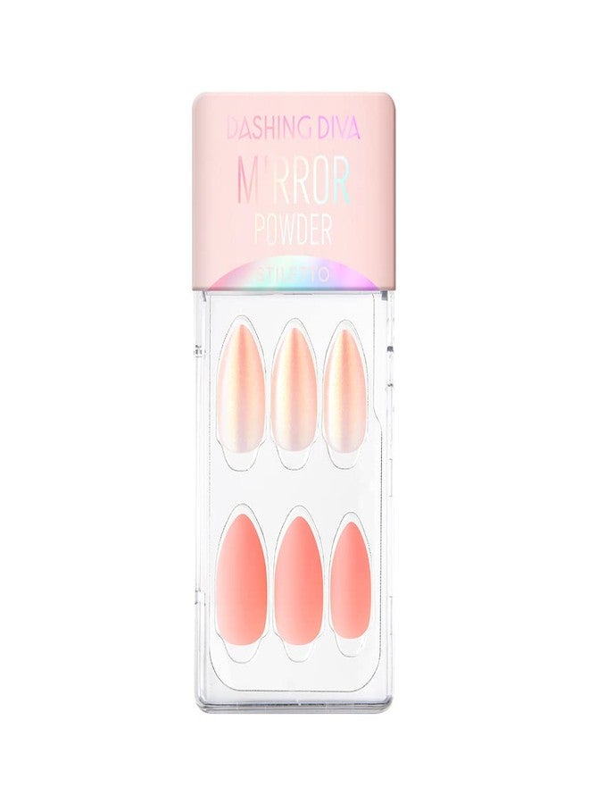 داشينج ديفا أظافر داشينج ديفا ماجيك بريس | صنع في كوريا | أظافر صناعية للحفلات والمناسبات غير الرسمية - 30 ظفرًا | من الصباح إلى المساء | أظافر قصيرة مربعة الشكل سهلة التركيب | تدوم طويلًا | (لون برتقالي مرجاني لامع) - Image 1