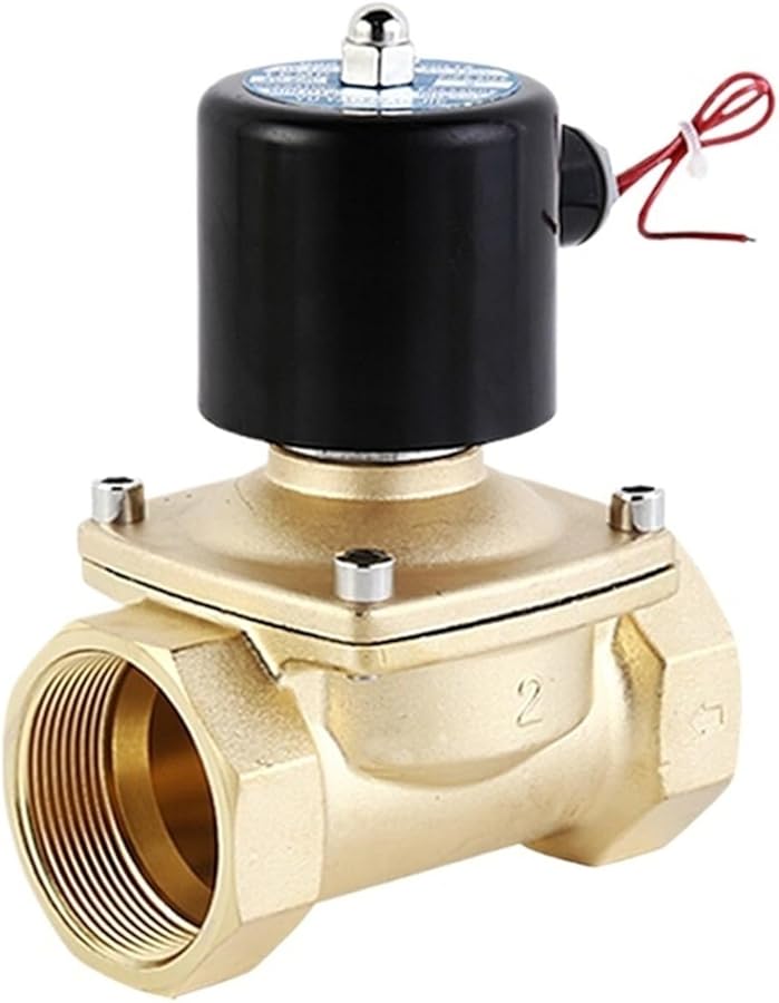 Brass Electric Solenoid Valve 1 4 Inch BSP 220VAC Normally Closed 2 Way For Water Oil Air - Image 1
