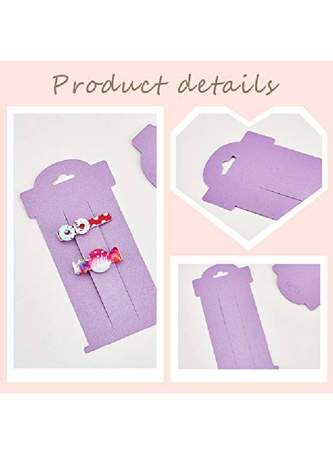 PH PandaHall Hair Bow Cards 108Pcs 6 Colors Hair Clip Display Cards Rectangular Paper Cardboard Hair Bow Holder For Hair Accessories Display Organizing 6 X 3 Inch - Image 5