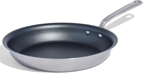 Made In Cookware  ProCoat 12 Non Stick Frying Pan Graphite  5 Ply Stainless Clad Nonstick  Professional Cookware  Crafted in Italy  Induction Compatible