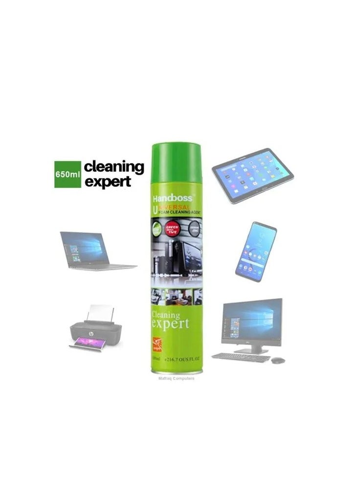 Handboss - Universal Foam Cleaning Agent With Brush 650ml Multicolour - Image 1