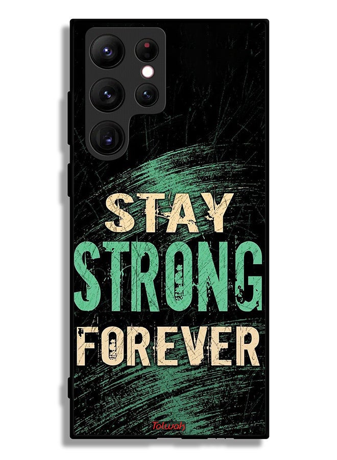 Tolwak Samsung Galaxy S22 Ultra 5G Protective Case Cover Stay Strong Forever - Image 3
