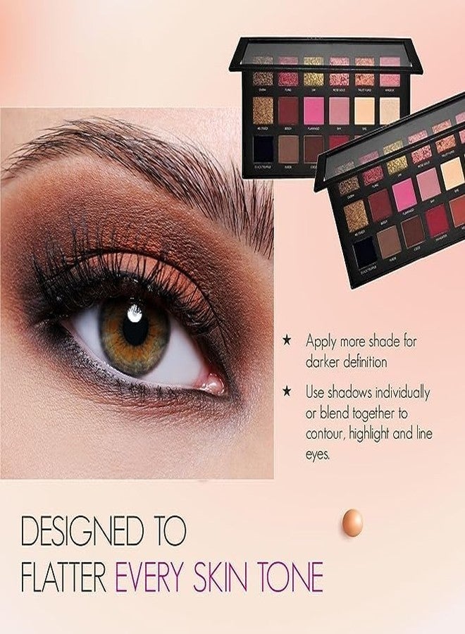 Jaayansha Shimmery Finish Rose Gold 18 shades in 1 kit Eye Shadow Palette with mirro - Image 5