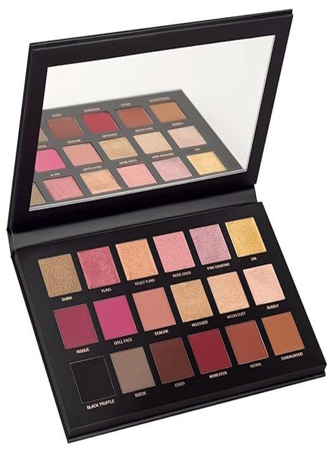 Jaayansha Shimmery Finish Rose Gold 18 shades in 1 kit Eye Shadow Palette with mirro - Image 1