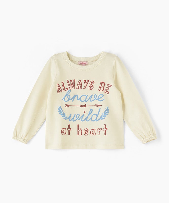 Jelliene GIRLS GRAPHIC TEE FULL SLEEVE - Image 1