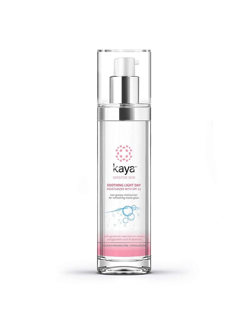 kaya - Kaya Clinic Soothing Light Day Moisturizer With SPF25 50ml - Image 1