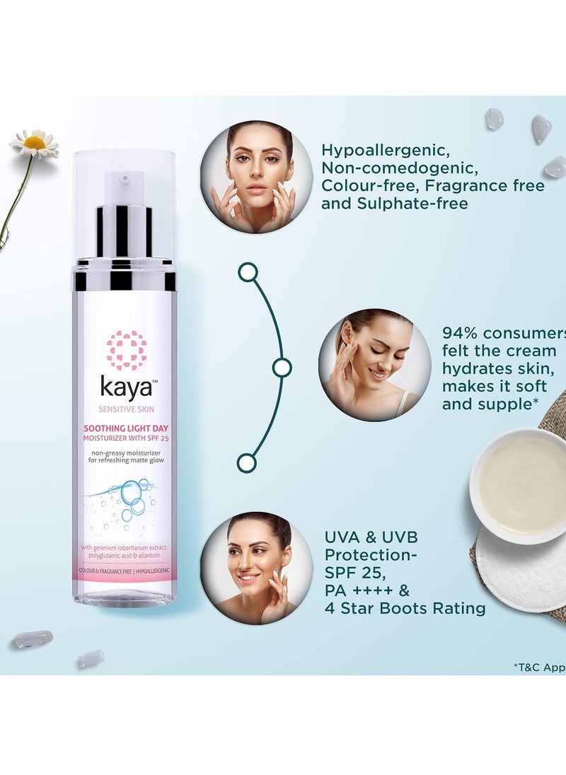 kaya - Kaya Clinic Soothing Light Day Moisturizer With SPF25 50ml - Image 1