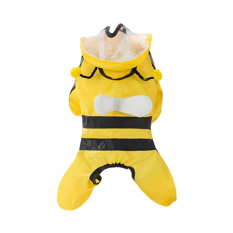 Dog Raincoat 4-Legged Waterproof Full-Body Poncho for Small Medium Dogs - Image 4