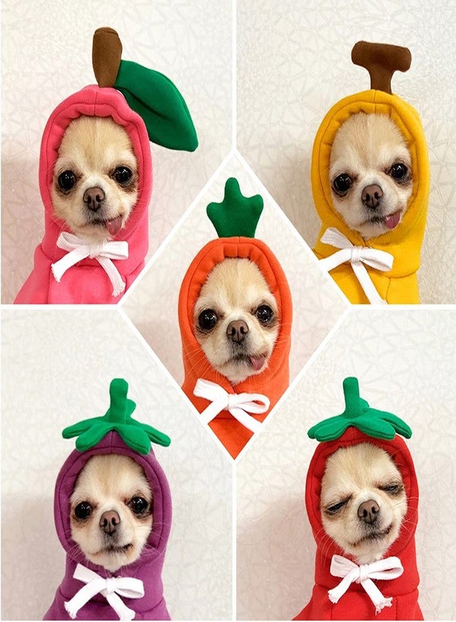 XIAOYU Carrot Pet Costume Christmas Dog Fun Fruit Hoodie Fleece Dog Sweatshirt for Halloween Cosplay Puppy Jumpsuit Cat Clothes(XL) - Image 2
