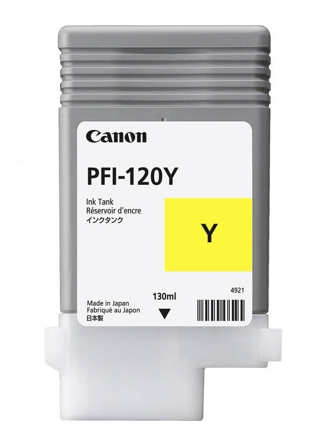 Canon PFI-120Y Pigment Yellow Ink Tank 130ml by CES Imaging - Image 1
