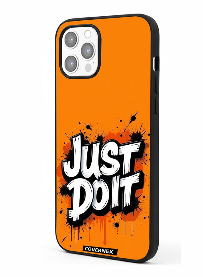 Covernex Apple iPhone 12 Pro Max Protective Case Cover Printed Featuring Just Do It Street Art - Image 1