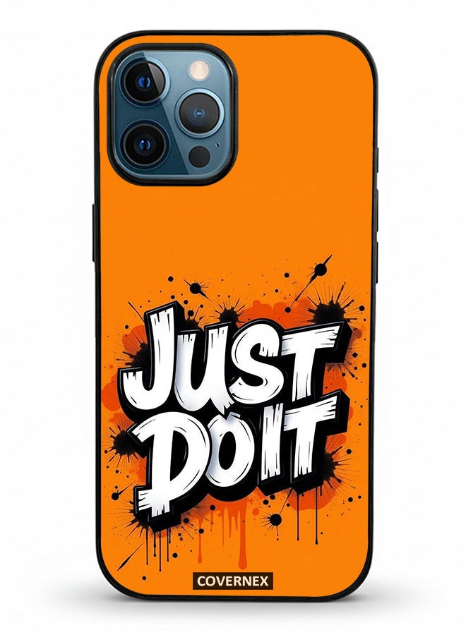 Covernex Apple iPhone 12 Pro Max Protective Case Cover Printed Featuring Just Do It Street Art - Image 2