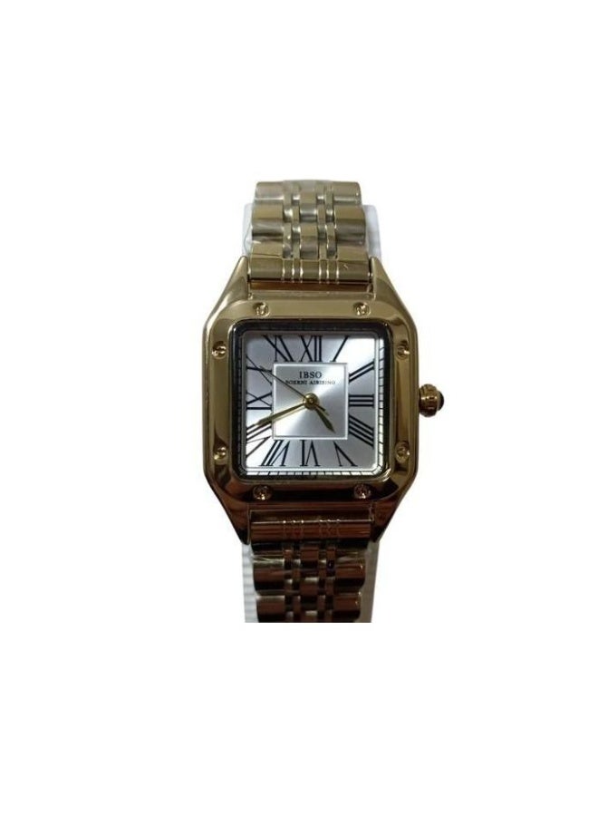 ساعه ايبسو نسائيه من الفولاذ المقاوم للصدأ دهبي*دهبي IBSO S9201L