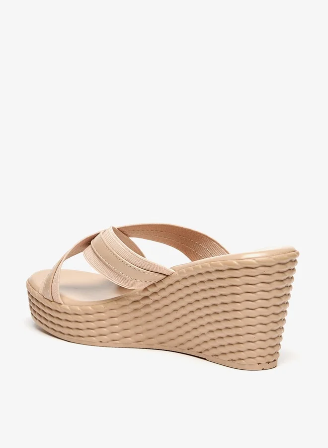 Flora Bella By Shoexpress Women Solid Criss Cross Slip-On Sandals