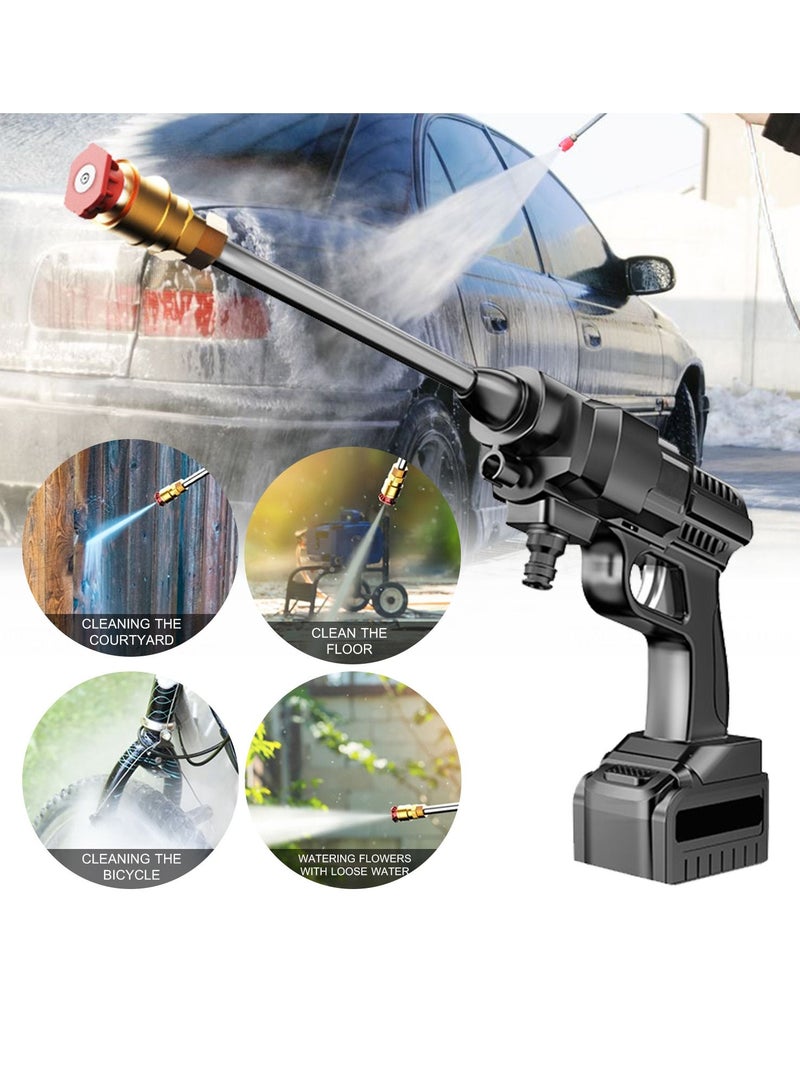 Cordless Electric Washer High Pressure 30 Bar Car Washer Foam Generator Water Pump Nozzle  - Image 4