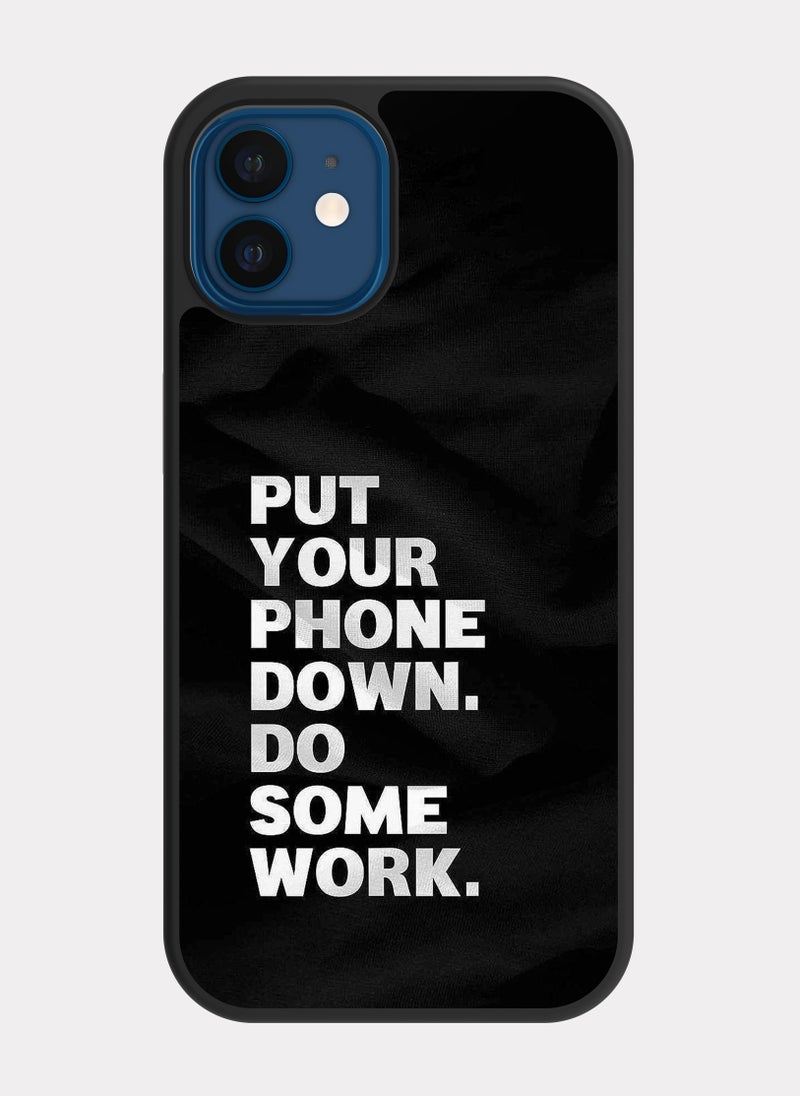 بكسلات كفر ايفون 12 اقتباس انجليزي ضع هاتفك جانبا - Image 1