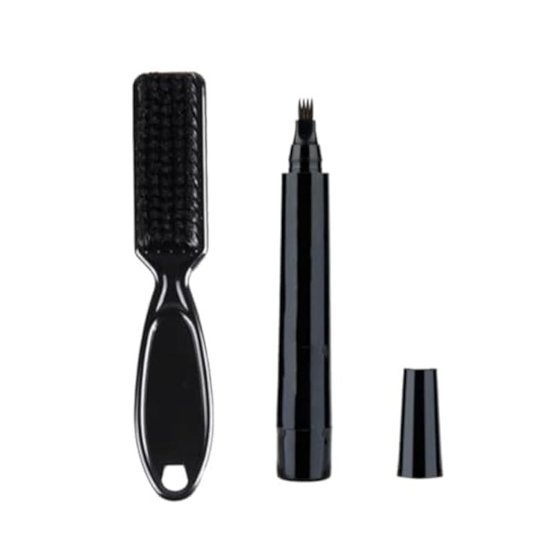 Beauty Beast Brush and Beard Pencil Filler - Waterproof Long Lasting Coverage for Moustache and Eyebrows