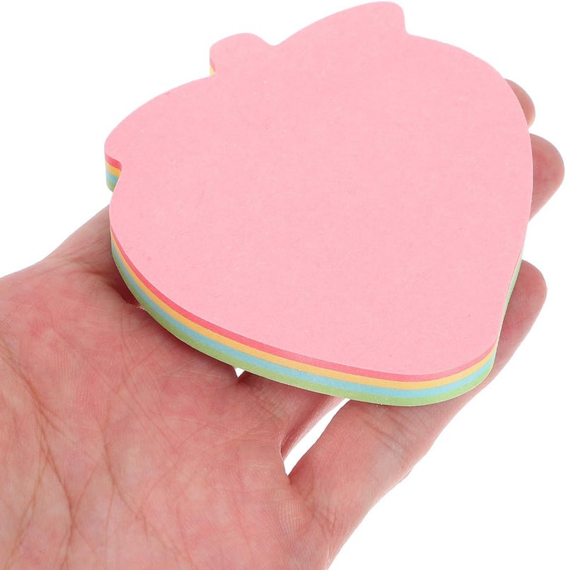 iplusmile 10pcs Strawberry Shaped Self-Stick Notes Small Tearable Memo Pads for Office Study Room Annotation and Meeting Room Stationery - Image 4