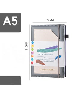 Y&D Planner Book Planner Weekly Plan Book A5 Monthly Plan Notebook Including 6 Pcs Planned Stickers  - Image 2