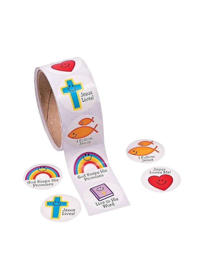 Fun Express - Christian Symbols Smiles Roll Sticker - Stationery - Stickers - Stickers - Roll - 1 Piece - Image 3
