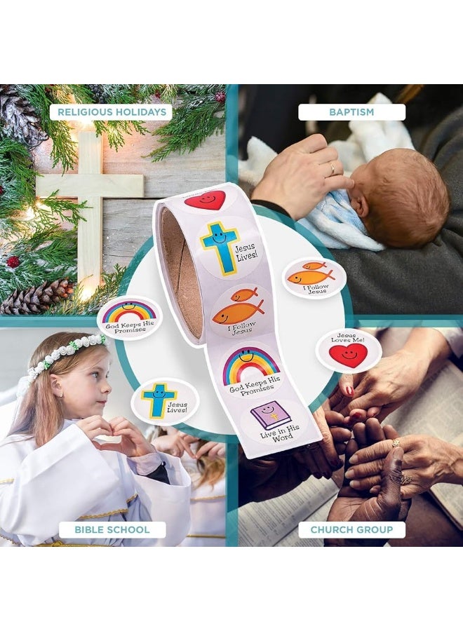 Fun Express - Christian Symbols Smiles Roll Sticker - Stationery - Stickers - Stickers - Roll - 1 Piece - Image 5