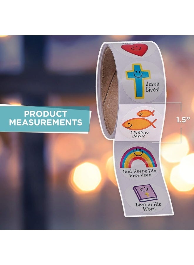 Fun Express - Christian Symbols Smiles Roll Sticker - Stationery - Stickers - Stickers - Roll - 1 Piece - Image 1