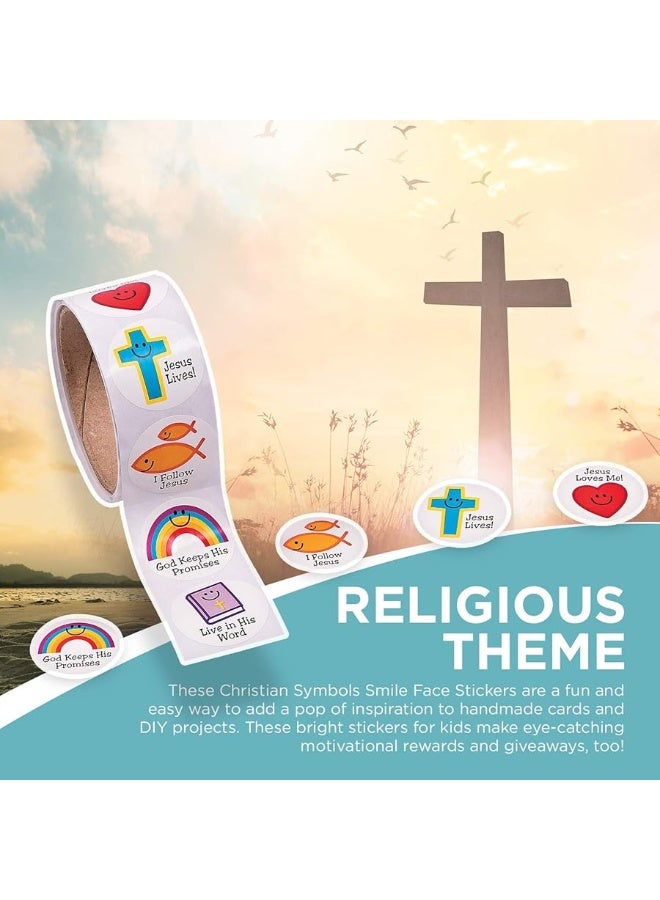 Fun Express - Christian Symbols Smiles Roll Sticker - Stationery - Stickers - Stickers - Roll - 1 Piece - Image 4