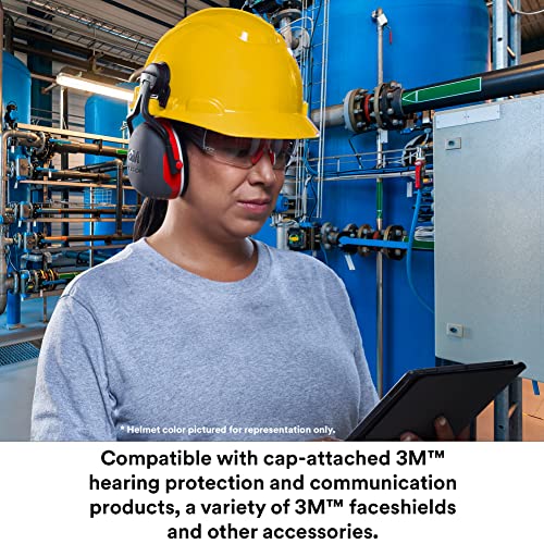 3M Hard Hat SecureFit H-706SFR-UV, Orange, Non-Vented Cap Style Safety Helmet with Uvicator Sensor, 4-Point Pressure Diffusion Ratchet Suspension, ANSI Z87.1 - Image 2