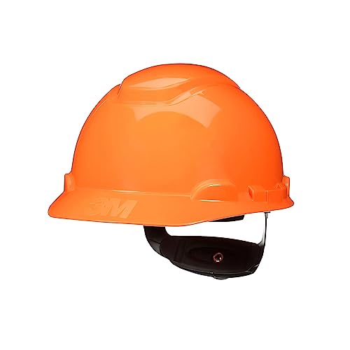 3M Hard Hat SecureFit H-706SFR-UV, Orange, Non-Vented Cap Style Safety Helmet with Uvicator Sensor, 4-Point Pressure Diffusion Ratchet Suspension, ANSI Z87.1 - Image 1