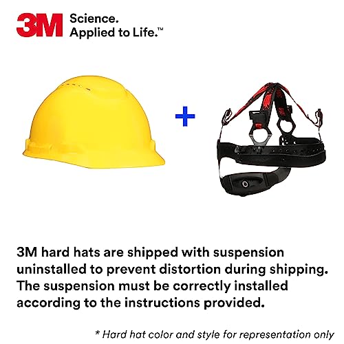 3M Hard Hat SecureFit H-706SFR-UV, Orange, Non-Vented Cap Style Safety Helmet with Uvicator Sensor, 4-Point Pressure Diffusion Ratchet Suspension, ANSI Z87.1 - Image 3