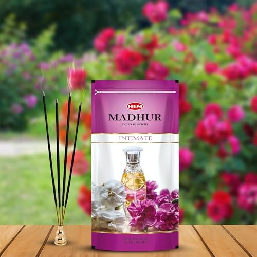 Hem Madhur Intimate Incense Sticks | Perfect for Puja, Meditation & Relaxation | Long-Lasting Fragrance in Resealable Zip Pouch | Burns 35-40 Min | Approx. 100 Sticks | 135 gm Pack - Image 2